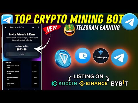 Top Crypto Mining BOT In 2024 #telegrambot Telegram Tap-To-Mine Bot | Best TAP 2 EARN MONEY