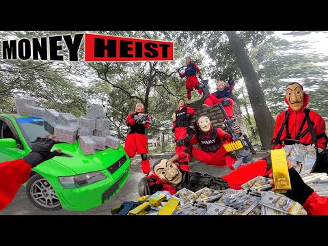 PARKOUR VS MONEY HEIST: Money Heist Break Into Police Station,Murder It To Steal Money | Epic POV