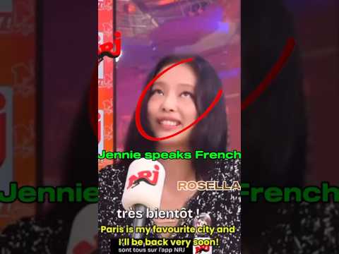 Jennie speaks French #kpop #music #fyp #blackpink #jennie #shorts