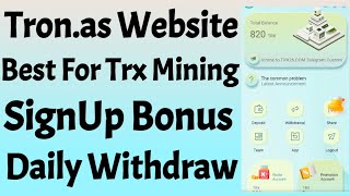 New Tron Website Review | Earn Unlimited TRX without Investment | Online Earning In Pakistan 2020