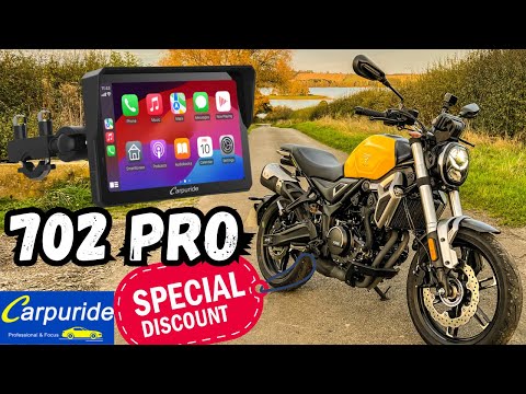 NEW Carpuride 702 Pro Motorcycle 7" Screen BIG DISCOUNT