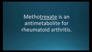 How to pronounce methotrexate (Trexall) (Memorizing Pharmacology Video Flashcard)