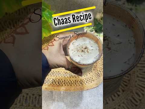 Refreshing Chaas Recipe For Summer | Butter Milk #shorts #viralshort #chaasrecipe