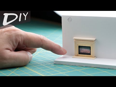 How to make a miniature fireplace? 1:45 scale