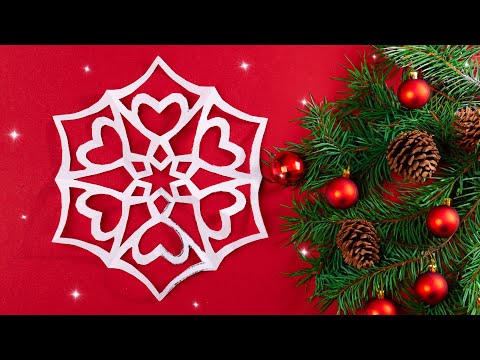 How to Cut a Beautiful Christmas or New Year Snowflake in 5 Minutes | Easy Paper Craft Tutorial