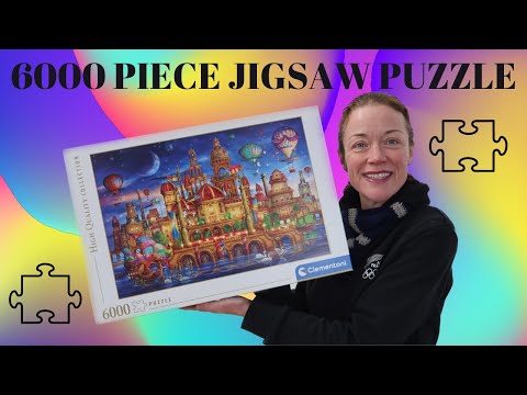 Starting a 6,000 Piece Jigsaw Puzzle - Clementoni's Downtown Part 1