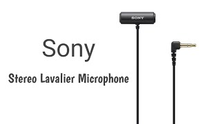 Sony Compact Stereo Lavalier Microphone ( ECM-LV1) Unboxing and Demo