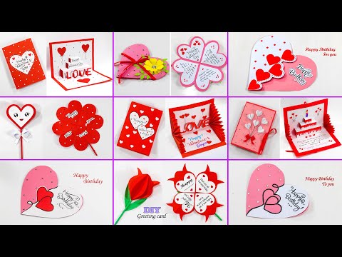 9 easy paper craft greeting cards for best friend/ Simple and easy happy birthday card/Handmade card