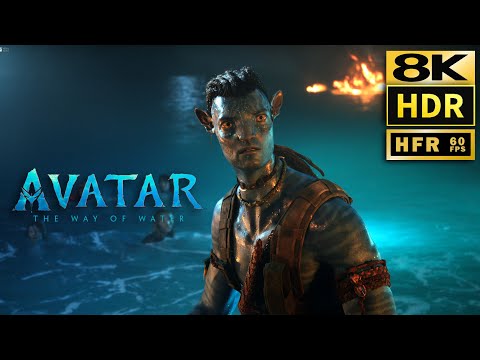 Avatar 2 way of water • 8K HDR HFR (60fps)  Scene 2