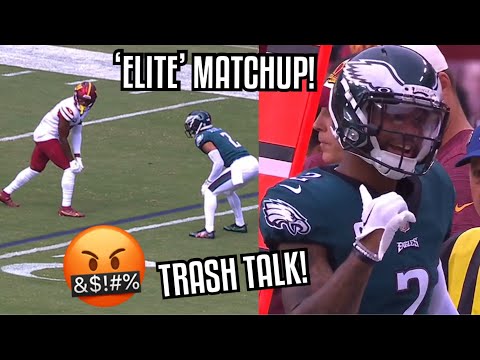 Terry McLaurin Vs Darius Slay 🤬 TRASH TALK! (2022) WR vs CB | Eagles Vs Commanders 2022 Highlights