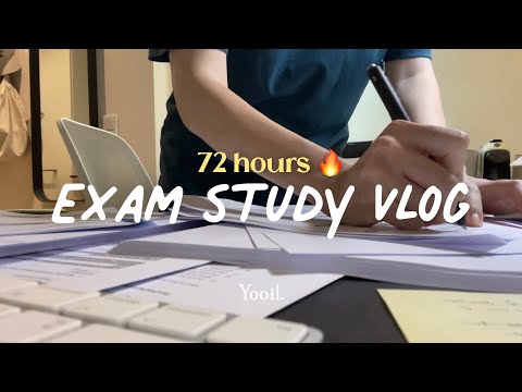 (sub) 72 Hours Exam Study vlog🔥| Let's cram for exam⚡