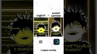 Which one is better??🔥 || Capcut VS Alight Motion Manga edit || [Jujutsu Kaisen]