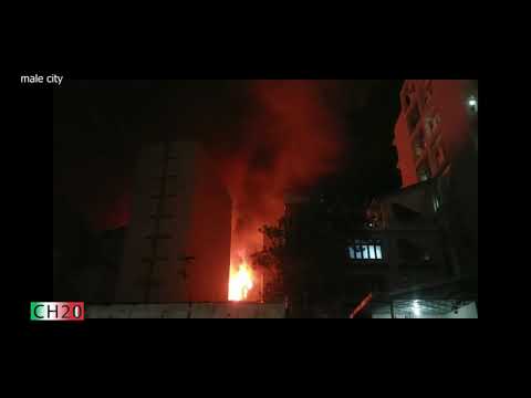 Fire in Maldives