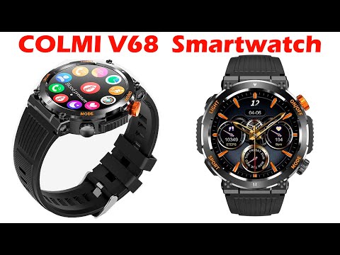 COLMI V68 1.43'' AMOLED Display Smartwatch 100 Sports Modes Compass Flashlight Men Military Grade