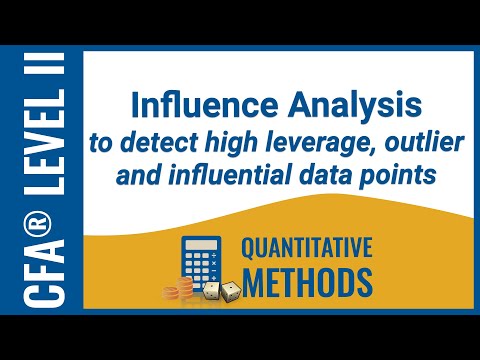 CFA® Level II Quantitative Methods - Influence Analysis (high leverage, outlier, influential points)