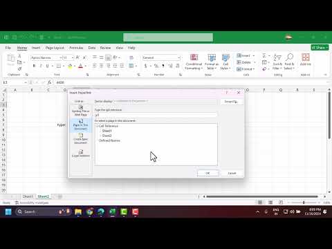 Create Hyperlink to a Cell in another Sheet in Excel