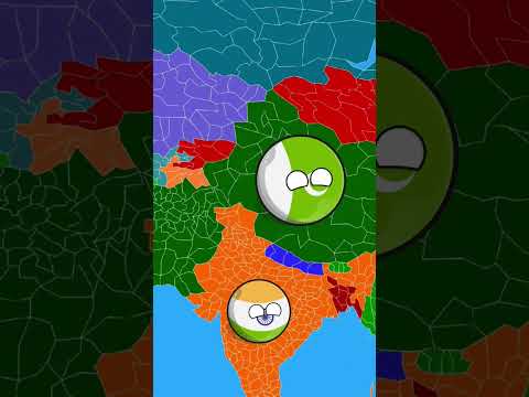 What if Pakistan becomes  king of Asia #shorts #countryballs#asiancountries#pakistan#india#mapping