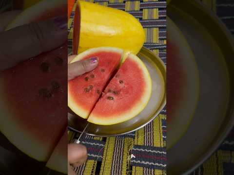 yellow watermelon #summer #fruits #seasonalfruit #explore #viral #trending #watermelon #shorts #yt