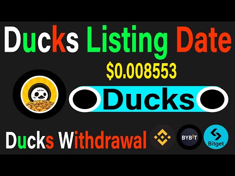 DUCKS Airdrop Listing Date | DUCKS Airdrop Earn $200 | Ducks Withdrawal & Price | #crypto  #yescoin