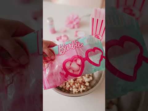 Barbie popcorn 🍿 Barbiecore food 🌸 Pink popcorn