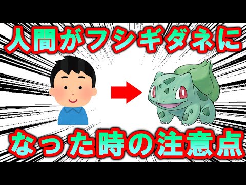 目が覚めたらフシギダネになっていた時に注意すべきこと【ポケモン解説】