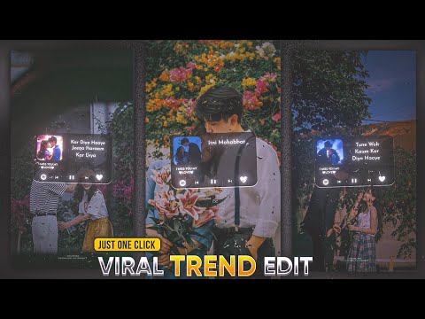 New Trending Instagram Lyrics Video Editing in Alight Motion | Spotify Card Glow Lyrics Editing