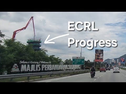 East Coast Rail ECRL Progress Terminal Bersepadu Gombak TBG towards Batu Caves Selayang Selangor