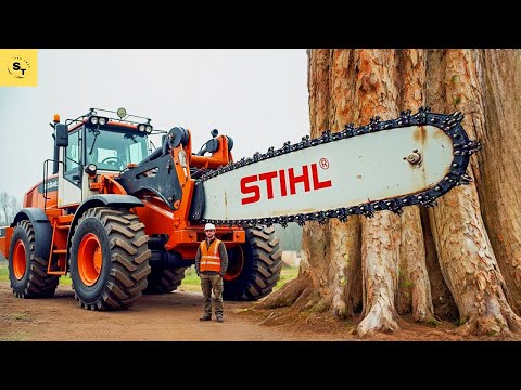 Unbelievable Chainsaw Machines Cutting Trees at Lightning Speed | Monster Stump Excavator in Action