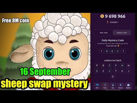 sheep swap mystery code today | 16 September sheep swap mystery code | sheep swap