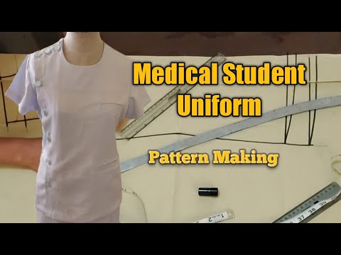 Medical Student Uniform Side Button (pattern making)