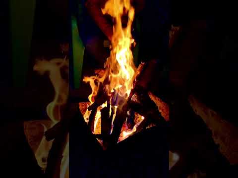 Burning Fire in cold Pangoat #shorts