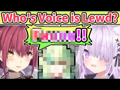 Marine and Okayu Thinks Her Voice is Lewd [ENG SUB] Hololive