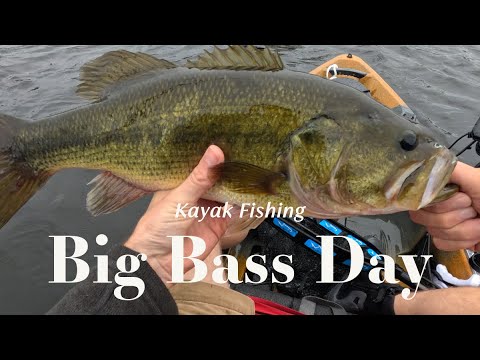 BIG BASS DAY - Kayak Fishing in Maine