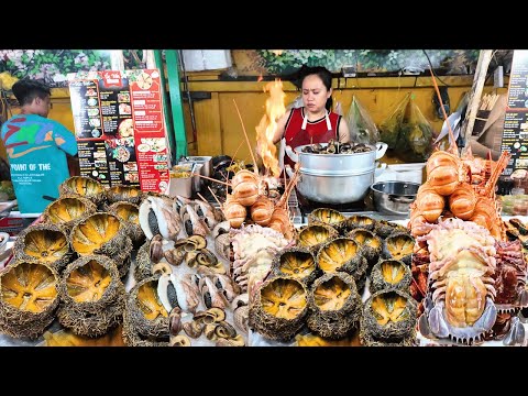 Best night street food market tour in Vietnam // Street food collection 2024