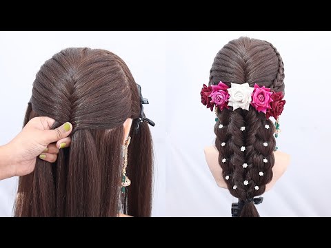 Wedding bridal hairstyle | Elegant  Hairstyle For functions | Beautiful Hairstyle  For Bridal