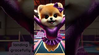 Paisley the Pomeranian Gymnast Kids Book Read Aloud #olympics2024 #olympics #vault #gymnast #puppy