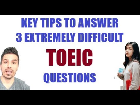 ATTENTION TOEIC STUDENTS!  YOU CAN INCREASE YOUR SCORE! TIPS TO ANSWER 3 TOEIC QUESTIONS. #toeictips