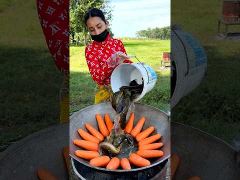 Fish crispy with carrot salad recipe #shortvideo #shorts #cooking #food #recipe