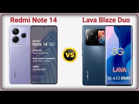 Redmi Note 14 5G 🆚 Lava Blaze Duo 5G