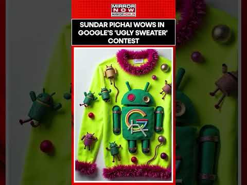 Watch: Google CEO Sundar Pichai Adds A Cricket Spin To ‘Ugly Sweater’ Contest On Christmas | #shorts