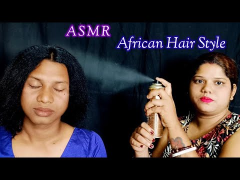 ASMR~ Doing My Brother Soft Gentle African Hair Binding & Climbing (Tingle's)@asmrsangi7044🌹💈❤️