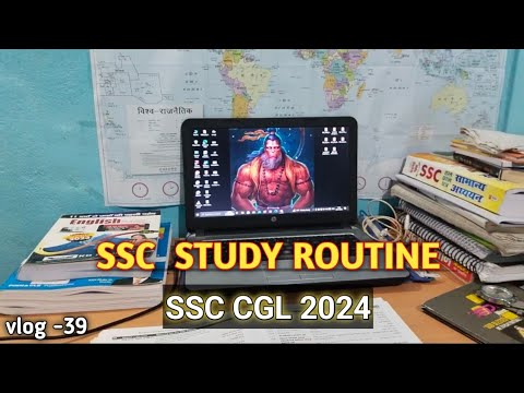 SSC CGL study route vlog! 60 day challenge! ssc cgl 2024