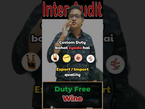 Duty Free Liquor | Siddharth Agarwal Audit