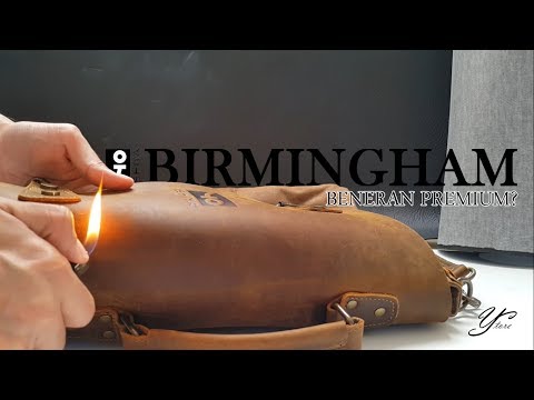 TAS KANTOR KULIT || coba dibakar || BIRMINGHAM