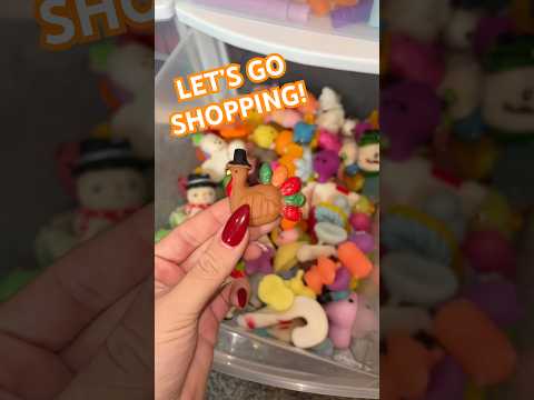 SHOPPING FOR THANKSGIVING THEMED FIDGETS, SLIME, & SQUISHMALLOWS 🦃😱 #shorts