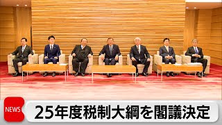 「103万円の壁」引き上げ明記　2025年度税制改正大綱閣議決定