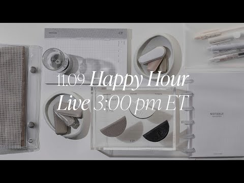 LIVE with Cloth & Paper | Easy Gift Ideas for Planners | Happy Hour Live 11.09.23