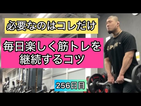 【必要なのはコレだけ】毎日楽しみながら筋トレを継続するコツ『エブリベンチ256日目』