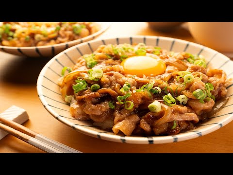 【リピート確定】お店に負けない！おうち調味料で煮詰めるだけ『スタミナ豚丼』『スタミナ豚丼』