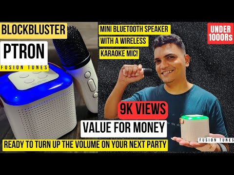 Ptron Bluetooth Speaker Unboxing (Wireless Karaoke Mic Included) | Fusion Tunes 10W Mini BT Speaker